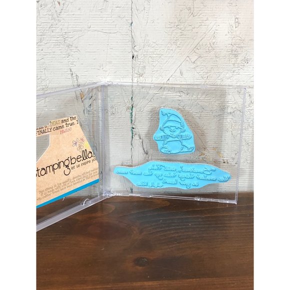 Stamping Bella Snookums, Whinnie The Pooh Quote, Baby Rubber Stamp, baptism, - Picture 2 of 2